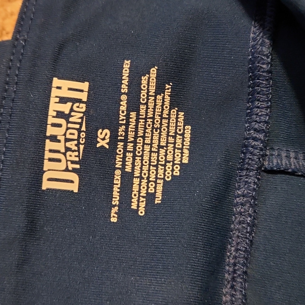 Duluth Trading Company Blue Crop Noga Pants Sz XS - Picture 4 of 5